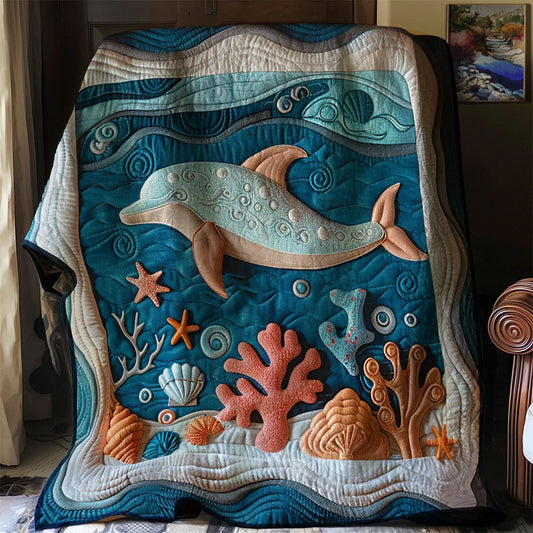 Dolphin Dreams Quilt Blanket