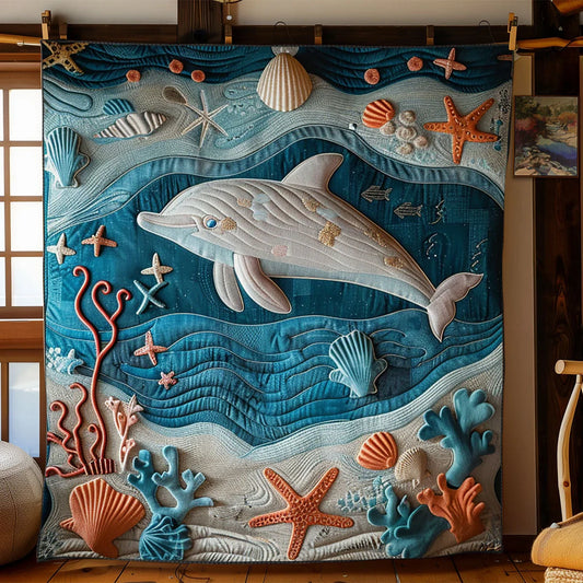 Dolphin Dreams Quilt Blanket