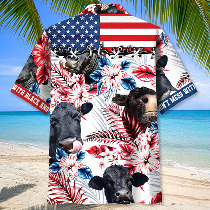 Don T Mess with Black Angus Hawaiian Shirt
