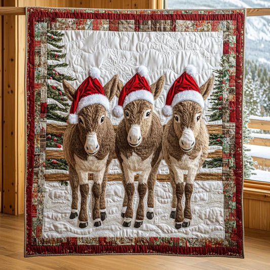 Donkey Charm Quilt Blanket