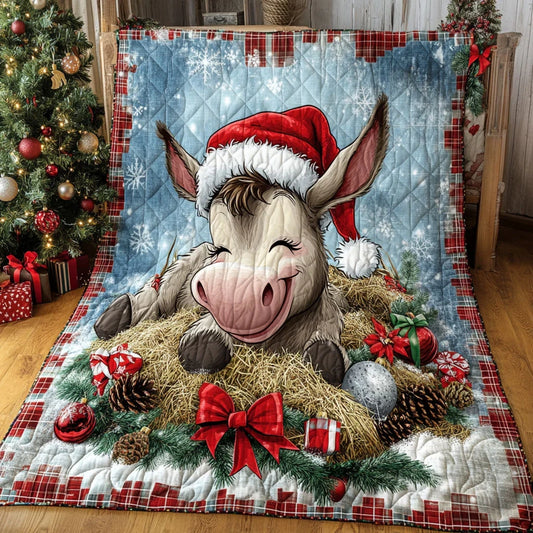 Donkey Cozy Cabin Quilt Blanket
