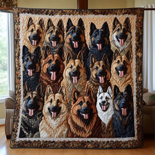 Doodle Dog Quilt Blanket