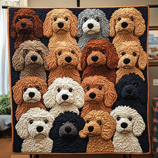 Doodle Dog Quilt Blanket