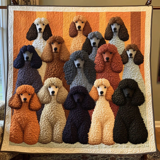 Doodle Poodle Fluffy Quilt Blanket