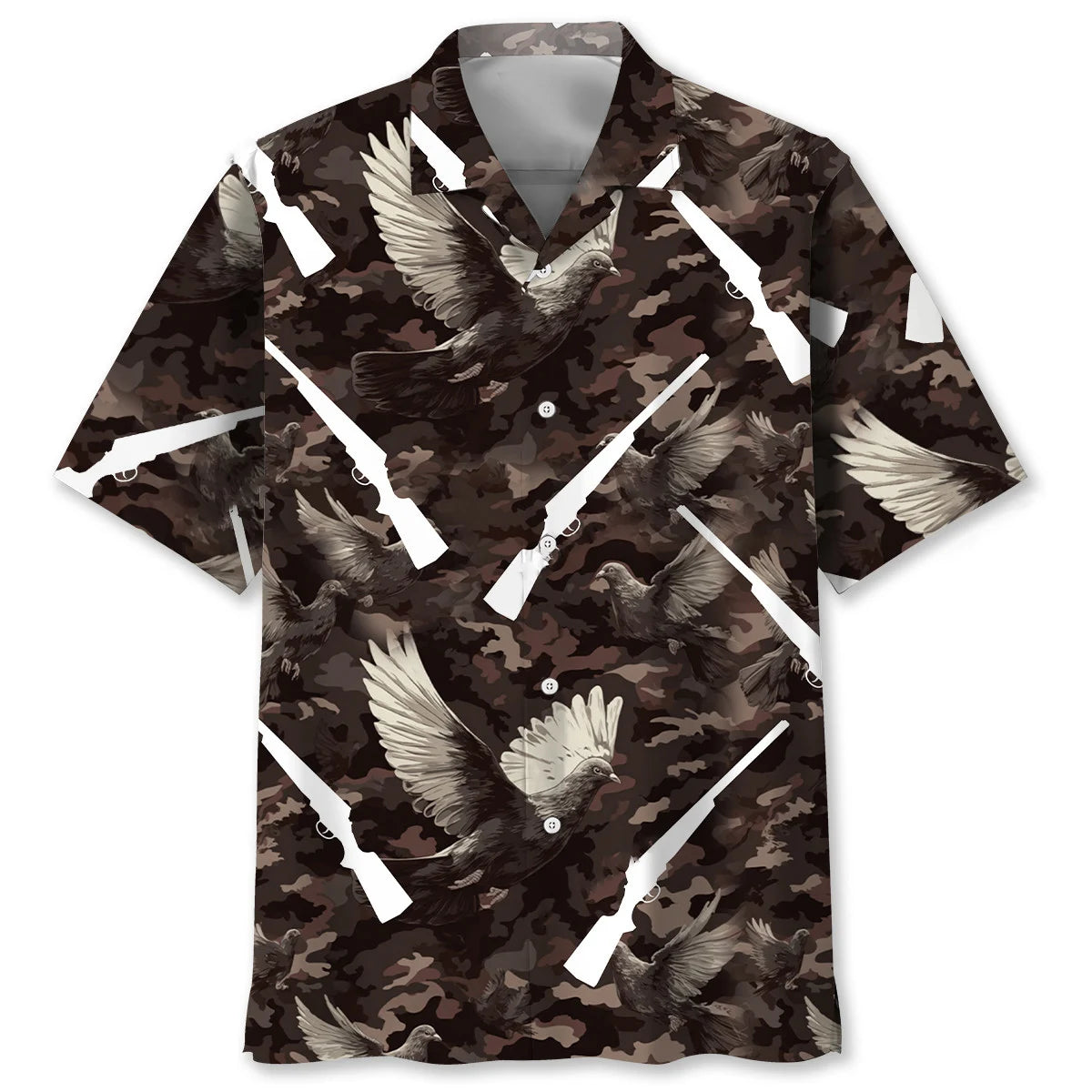Dove Hunting Camouflage Hawaiian Shirt