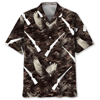 Dove Hunting Camouflage Hawaiian Shirt