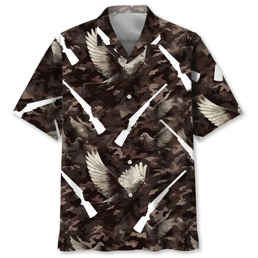 Dove Hunting Camouflage Hawaiian Shirt - S - hawaiian shirt