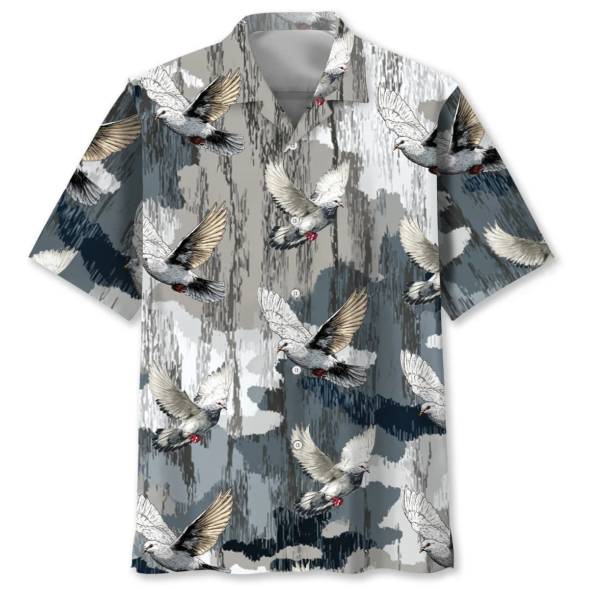 Dove Hunting Camouflage Hawaiian Shirt