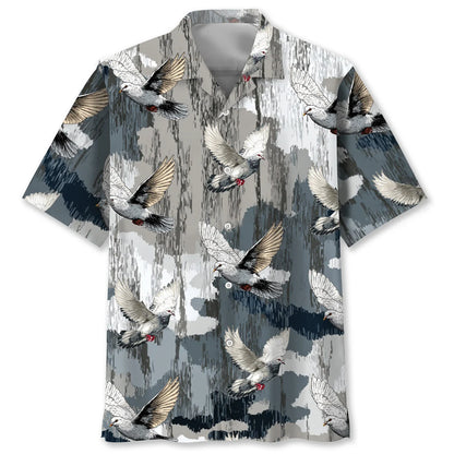 Dove Hunting Camouflage Hawaiian Shirt