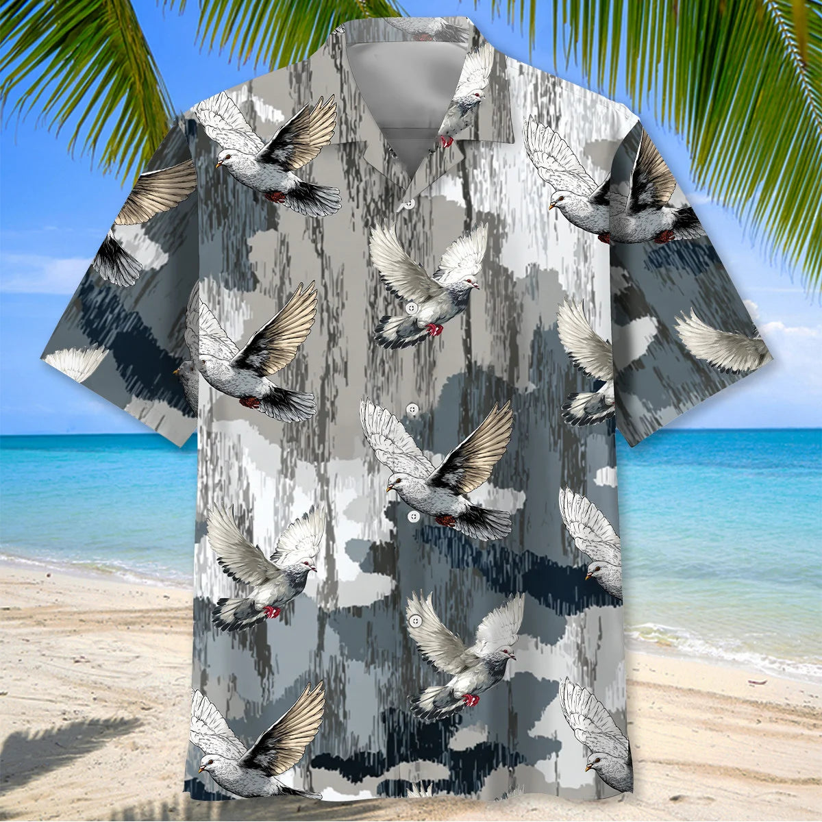 Dove Hunting Camouflage Hawaiian Shirt
