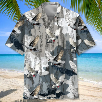Dove Hunting Camouflage Hawaiian Shirt