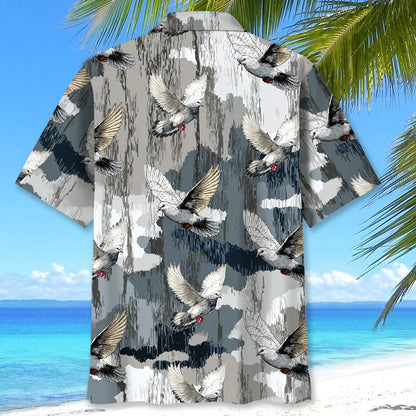 Dove Hunting Camouflage Hawaiian Shirt