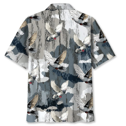 Dove Hunting Camouflage Hawaiian Shirt