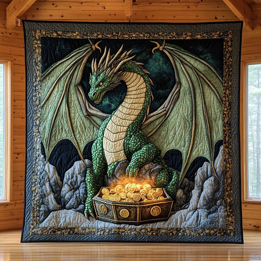 Dragon Ancient Might Quilt Blanket