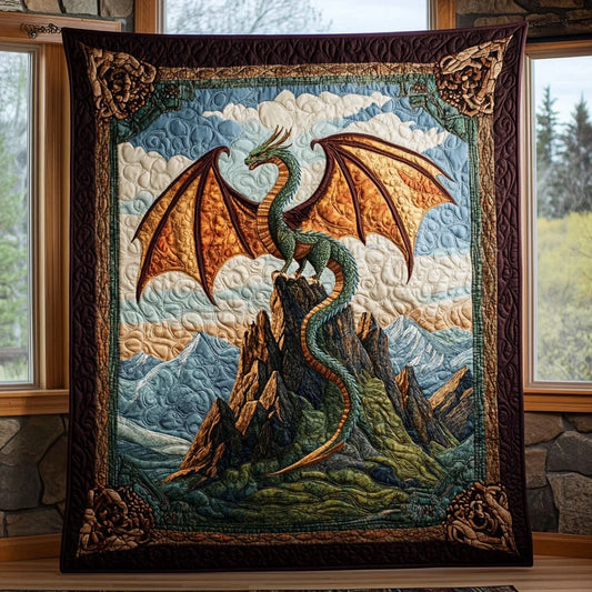 Dragon Blaze Quilt Blanket