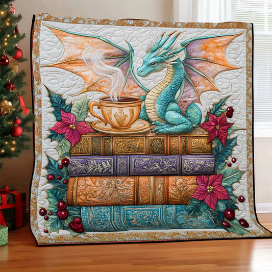 Dragon Book Quilt Blanket