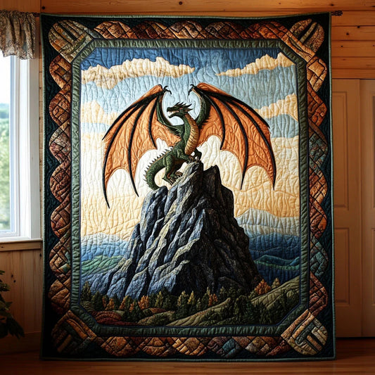 Dragon Crest Quilt Blanket