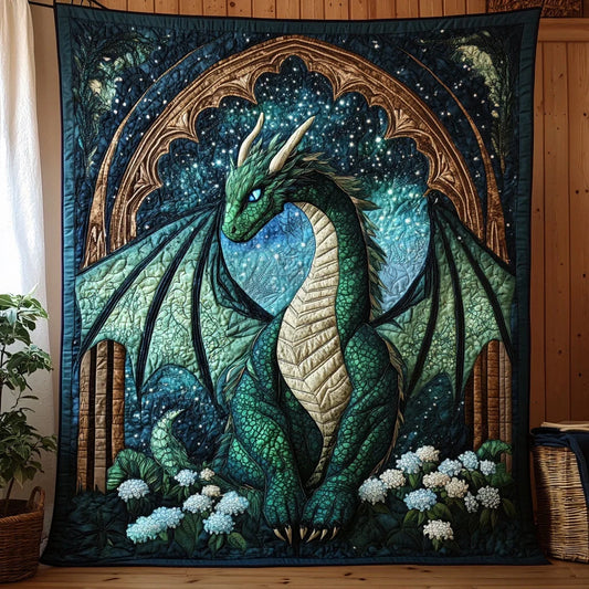 Dragon Guardian Quilt Blanket