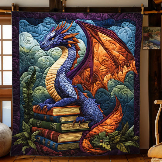 Dragon Guardian Quilt Blanket