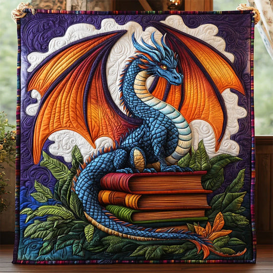 Dragon Guardian Quilt Blanket