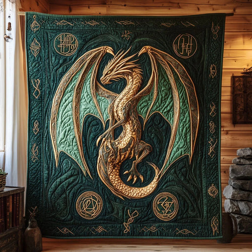 Dragon Majesty Quilt Blanket