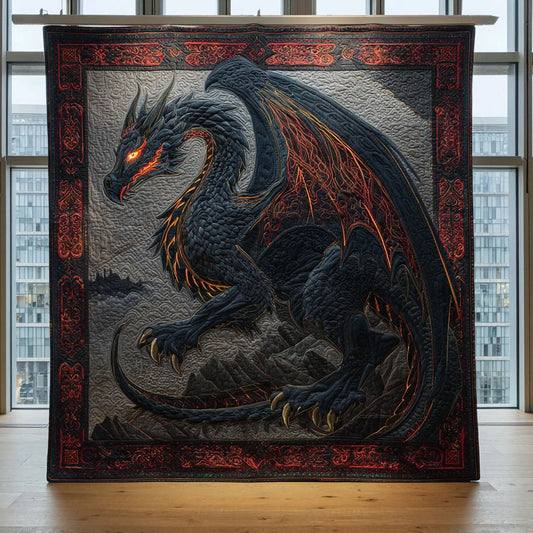 Dragon Majesty Quilt Blanket