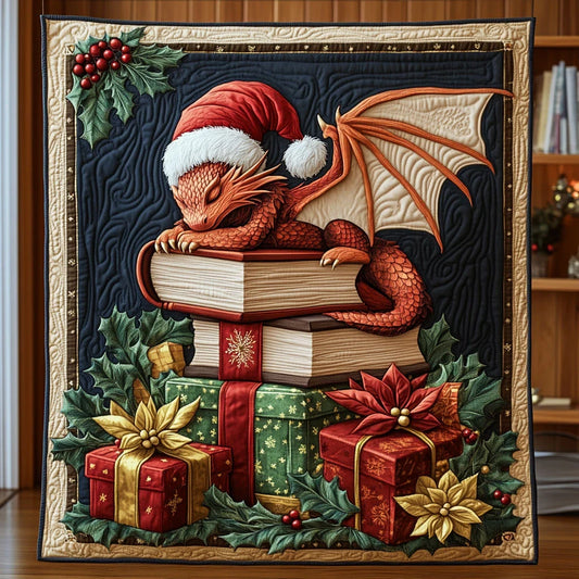 Dragon Noel Quilt Blanket