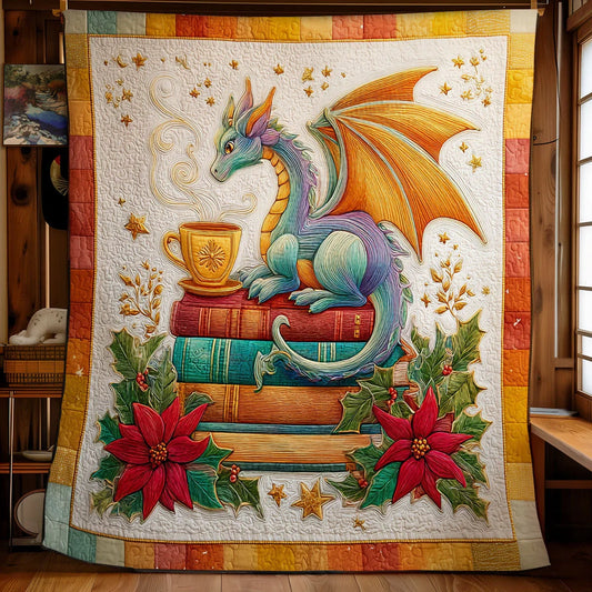 Dragon Of Light Quilt Blanket