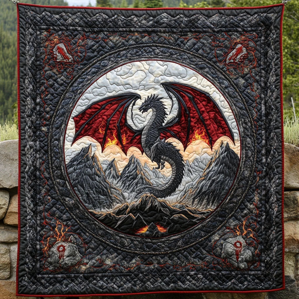 Dragon Roar Quilt Blanket