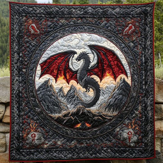 Dragon Roar Quilt Blanket
