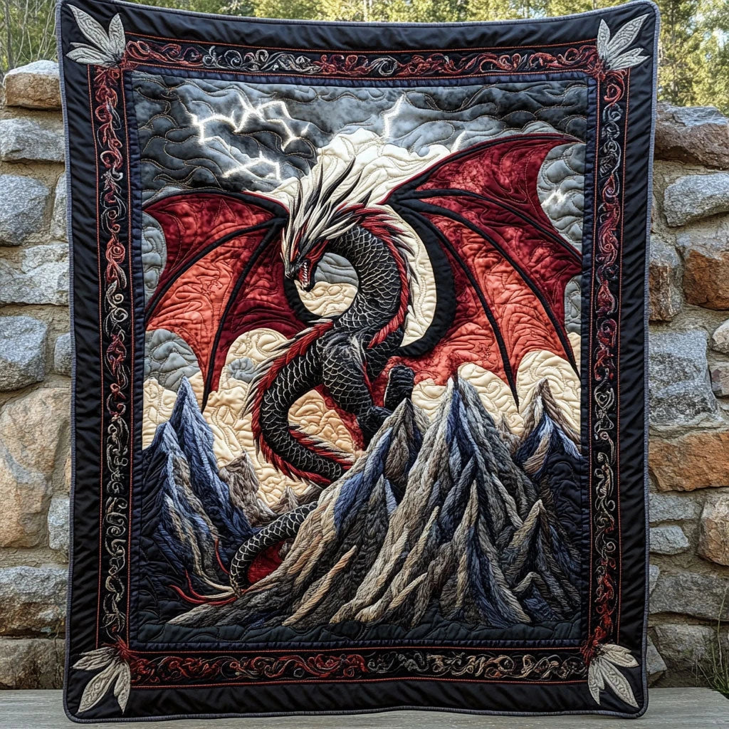 Dragon Sky Quilt Blanket