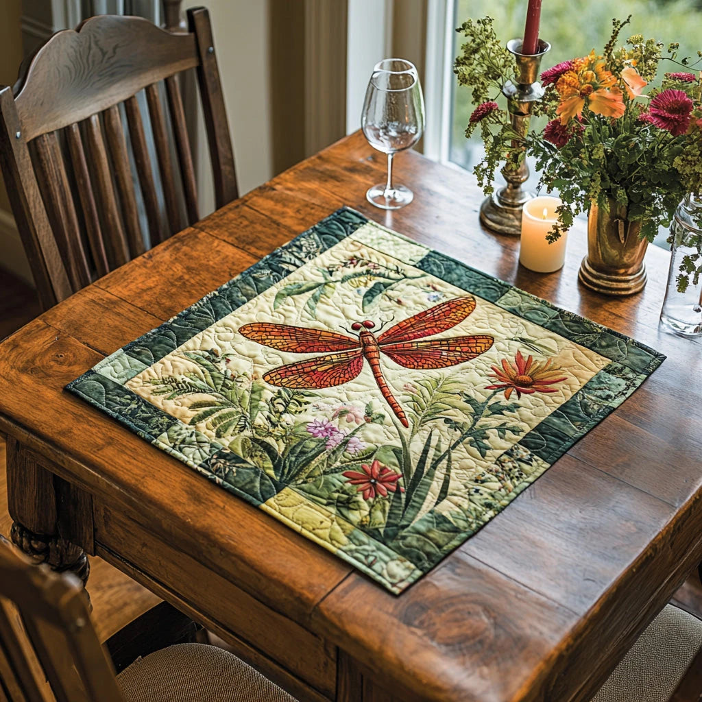 Dragonflight Quilted Table Topper