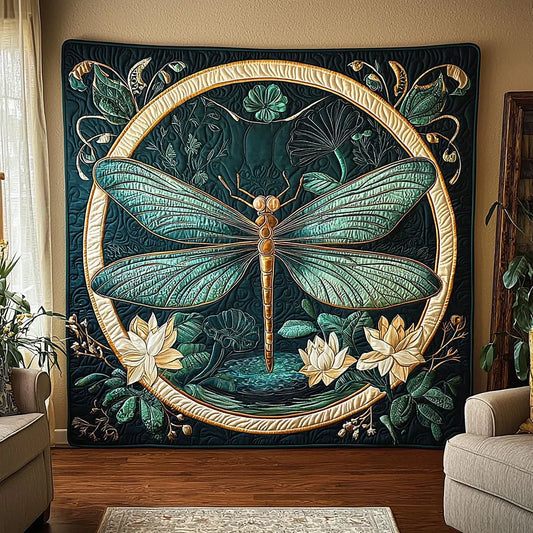 Spirit Dragonfly Quilt Blanket