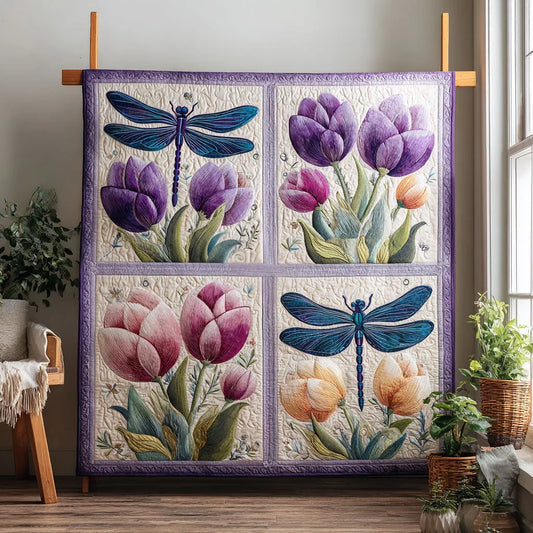 Dragonfly Charm Quilt Blanket
