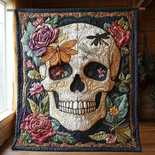 Dragonfly Mourning Quilt Blanket