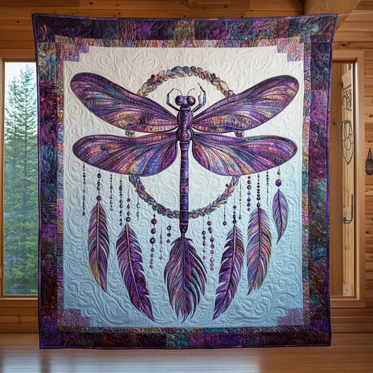 Dragonfly Mystic Wings Quilt Blanket