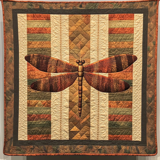 Dragonfly Rustic Flight Quilt Blanket
