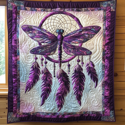 Dragonfly Spirit Charm Quilt Blanket