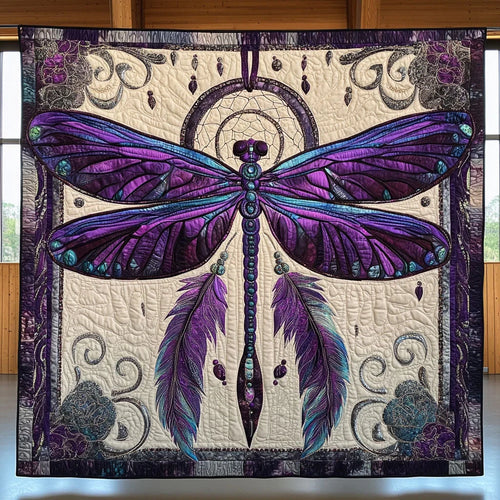 Dragonfly Spirit Quilt Blanket