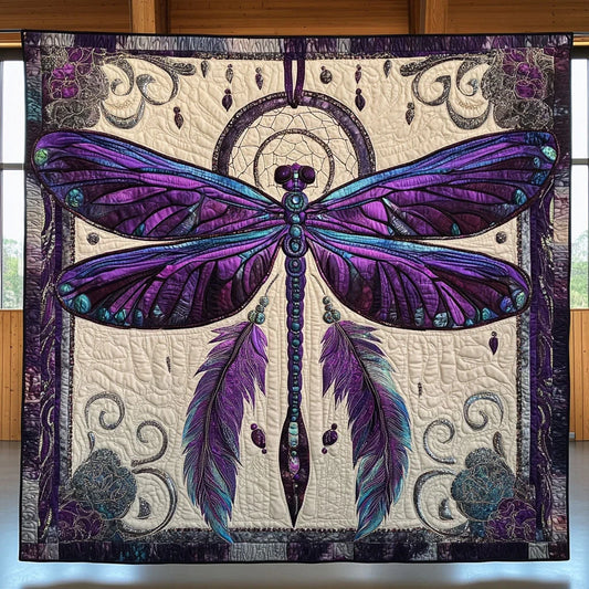 Dragonfly Spirit Quilt Blanket