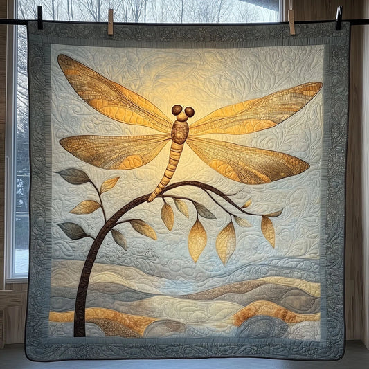Dragonfly Tree Of Hope Quilt Blanket