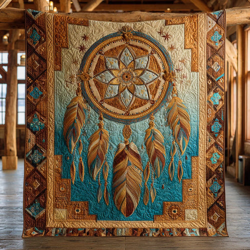 Dream Feather Catcher Quilt Blanket