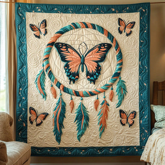 Dreamcatcher Butterfly Quilt Blanket