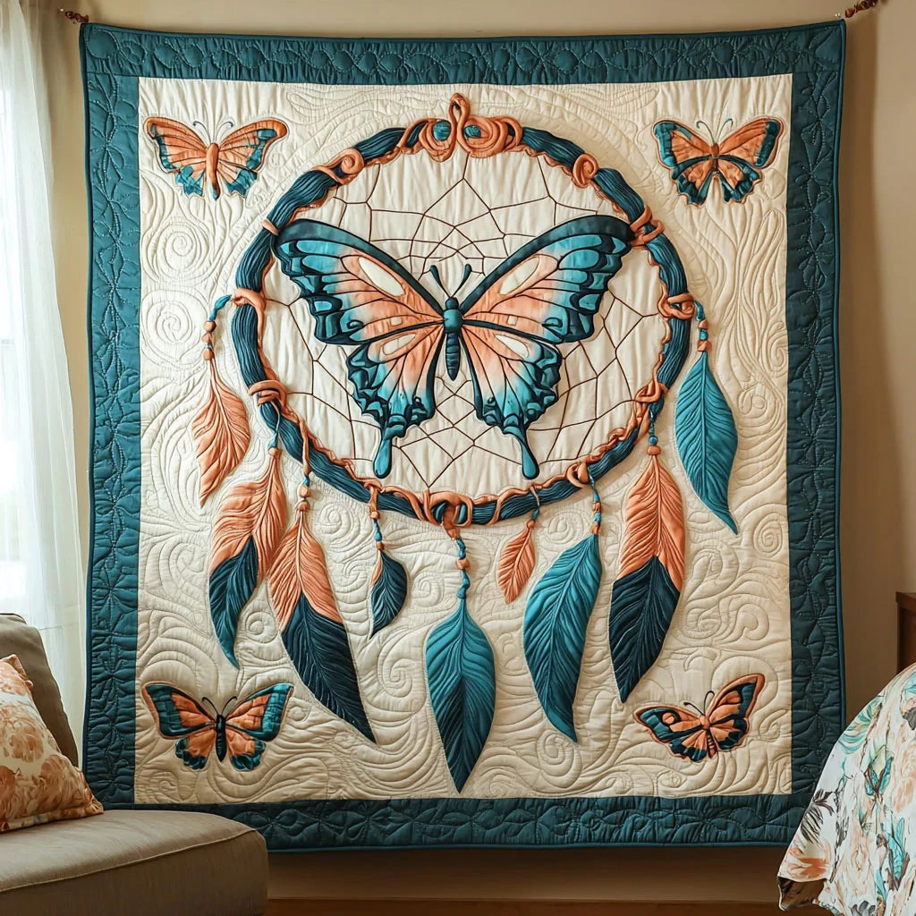 Dreamcatcher Butterfly Quilt Blanket