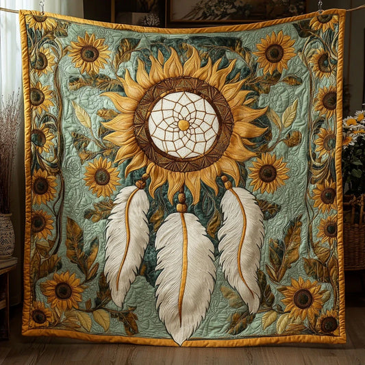 Dreamcatcher Feather Glow Quilt Blanket