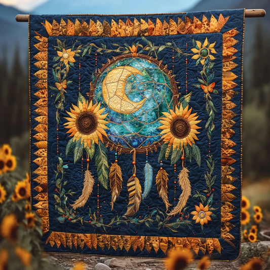Dreamcatcher Sun Halo Quilt Blanket