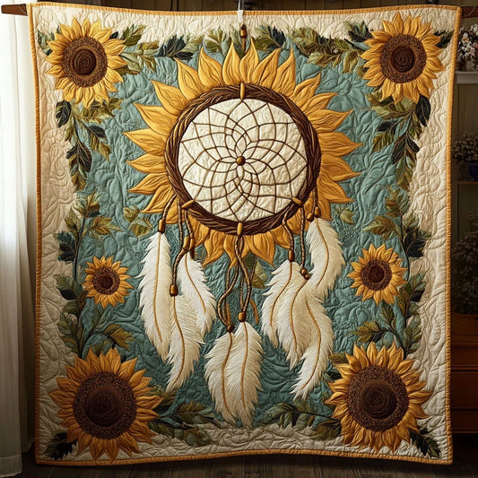 Dreamcatcher Sun Petals Quilt Blanket