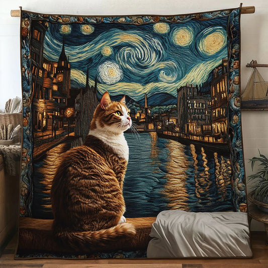 Dreamline Cat Quilt Blanket