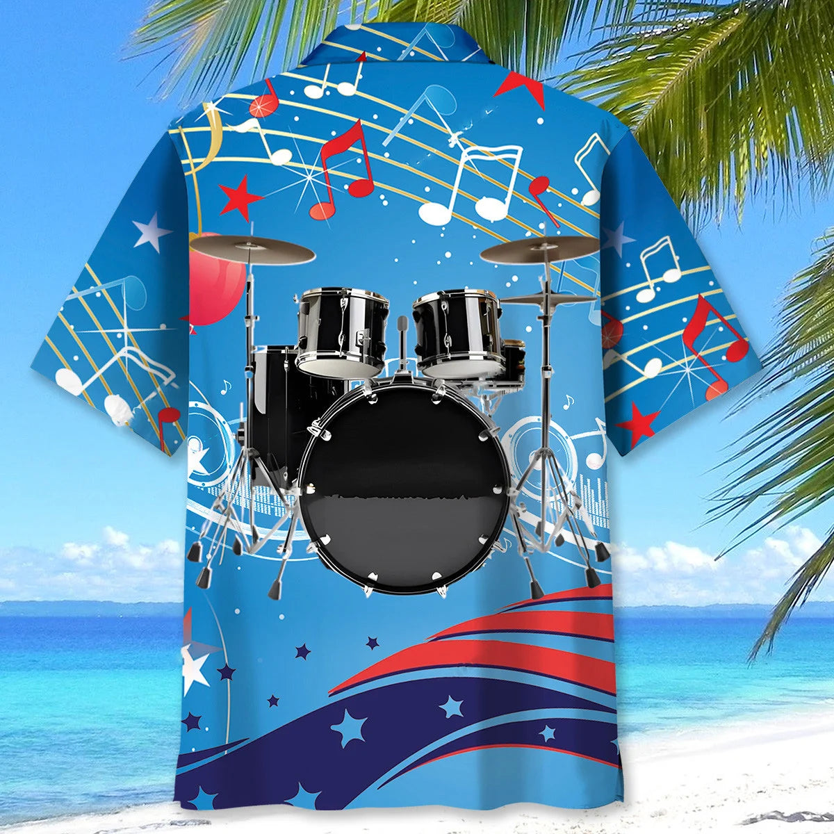 Drum 4th of July Celebrations Hawaiian Shirt