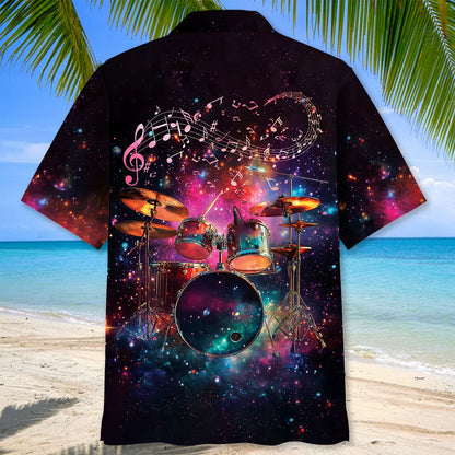 Drum Band Galaxy Hawaiian Shirt